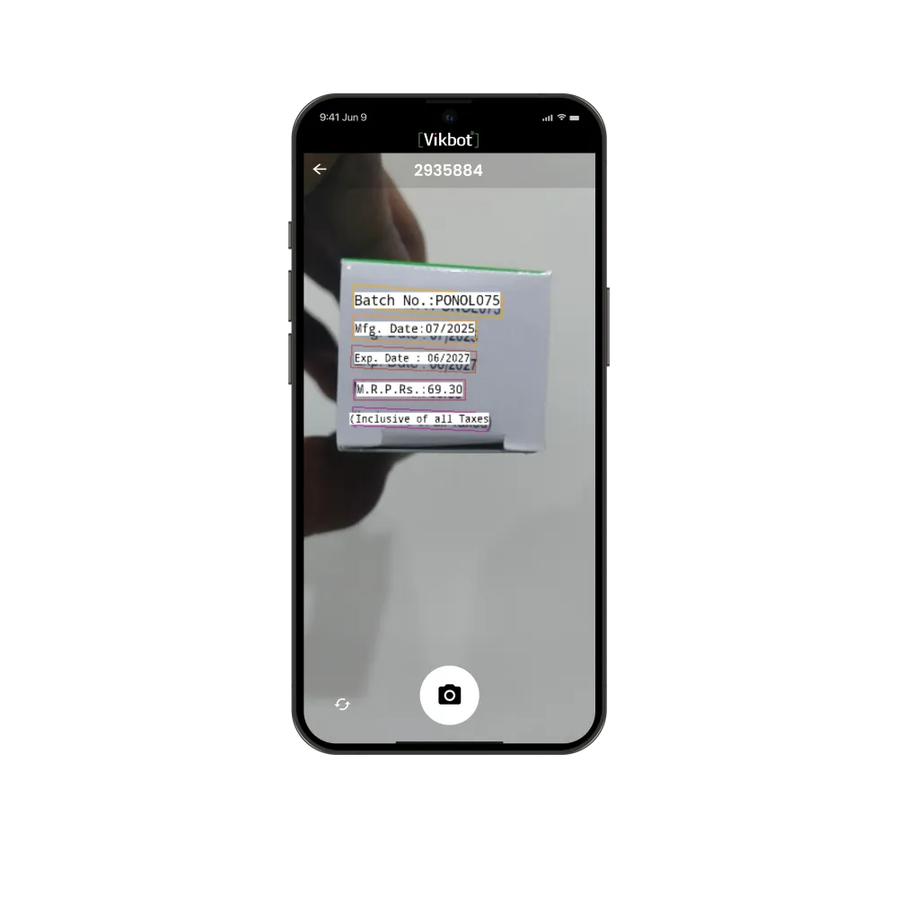 AI barcode and label scanning in a warehouse